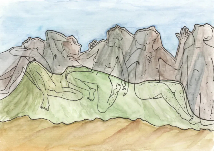 Queyras - Regarde, il y a des géants dans la montagnes.